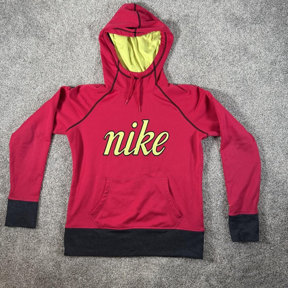 Nike Hoodie M Therma-FIT Thumbholes Retro Sportswear Y2K Streetwear Frat Boy